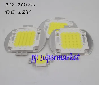 DC12V 10 W 20 W 30 W, 50 W Студен бял 6000-6500K Высокомощный led чип Бяла лампа за Прожектор Интеграция COB SMD лампа
