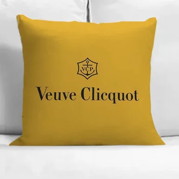 Калъфка Veuve Clicquot 40x40 С Двустранен Печат, Декоративни Калъфки за Възглавници, Калъфи за Автомобилни Възглавници, Къси Плюшени
