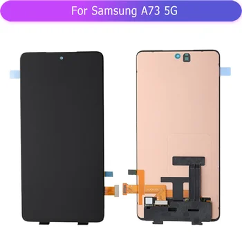 За Samsung Galaxy A73 5G A736 SM-A736B Пълен LCD дисплей, Сензорен Екран, Пълен Стъкло Дигитайзер В Събирането на Ремонт на Телефон Замяна