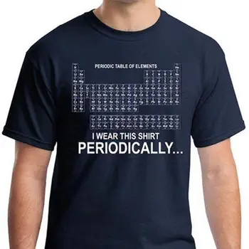 Аз периодично нося тази фланелка, периодичната таблица, научна Geek тениска Chemistry