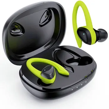 Bluetooth слушалки 5.1 Безжични слушалки, Mini Бас Стерео слушалки Слот HD намаляване на шума, Спортни Водоустойчиви слушалки