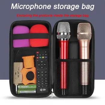 Преносима чанта за съхранение на безжичен микрофон Ева, твърд калъф с голям капацитет за пътуване, къмпинг, бизнес пътуване