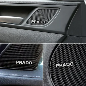 10шт автомобилна аудио система краси 3D алуминиев значка Емблема на Стикер за Toyota Prado 120 fj150 land cruiser 80 Аксесоари за Авточехления