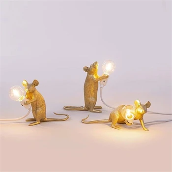 Директна доставка Nordic Mouse светодиодна настолна лампа с Модерен стил на дома стаите в нощни шкафчета, осветителни Тела за украса на дома Осветление Поставка на Лампата
