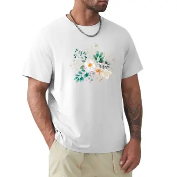 Цветен изкуство, цветен декор във формата на цвете лизиантуса. Тениска-тениска за момче, блуза, однотонная тениска, мъжки ризи с графичен дизайн, големи и по-висока