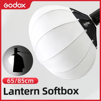 Фенер Godox 65 см или 85 см, сгъваем бързо инсталиране преносим софтбокс с кръгла форма Light + пола за студийната светкавица Bowens Mount
