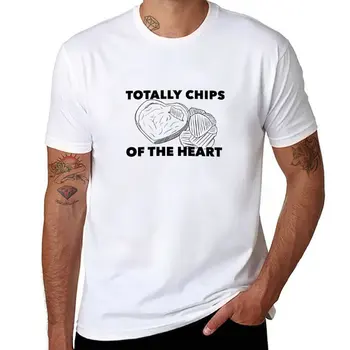 Нова тениска Totally Чипове of the Heart, летен топ, дрехи с аниме, скъпа дрехи, черни тениски за мъже