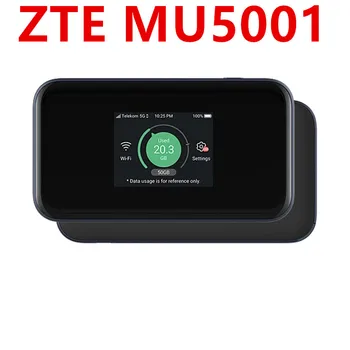 Портативен рутер 5G Wi-Fi Pro ZTE MU5001 Mobile Hotspot Sub6G Network с 2.4-инчов Цветен Сензорен екран MU5001U PK E6878