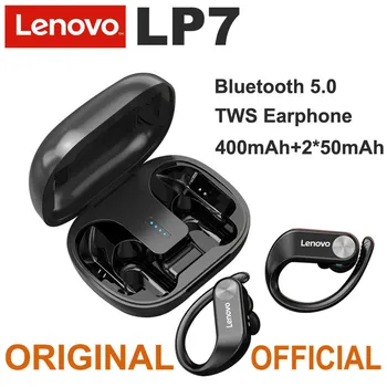 Lenovo LP7 Безжични слушалки, Bluetooth Слушалки на ушите Геймерская слушалки с микрофон над ухото за КОМПЮТЪР, за мобилен телефон Android и IOS