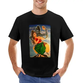 Тениска с изображение на танца на Шива и Парвати, спортни тениски, тениски с графичен дизайн, бързо съхнещи тениски, ризи, обикновени тениски, мъжки