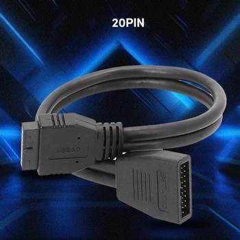 Дънна платка USB с 19-пинов конектор с 19-пинов 20-пинов кабел-конвертор, вграден USB3.0
