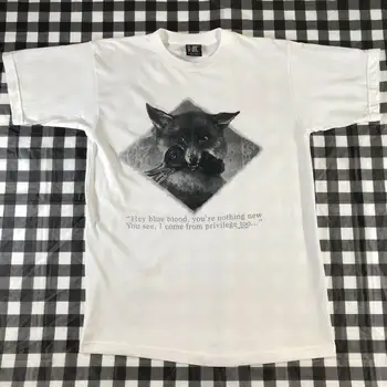 0Indigo Girls 1998 Fox, Rock Band, реколта бяла тениска с къс ръкав, тениска XL