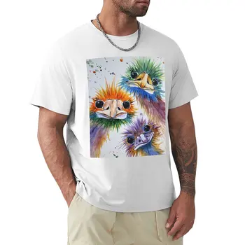 Тениски Фънки Ипс Bird Трио, мъжки обикновена тениска, тениски за мъже