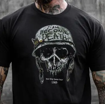 Мъжки t-shirt Zero Foxtrot I AM BECOME DEATH, размер XXL, черен цвят, Град 1968 г.