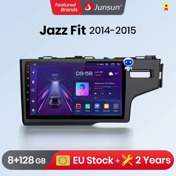 Junsun V1pro AI Voice Автомобилното Радио Android Автоматично Мултимедиен Плеър За HONDA FIT (JAZZ 2014 2015 Carplay 4G 2din GPS авторадио