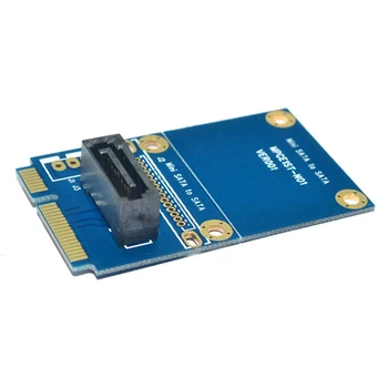 Карта на адаптера MSATA-SATA дънна Платка Mini PCIE - 7PIN SATA SSD Твърд Диск Адаптер за Разширяване