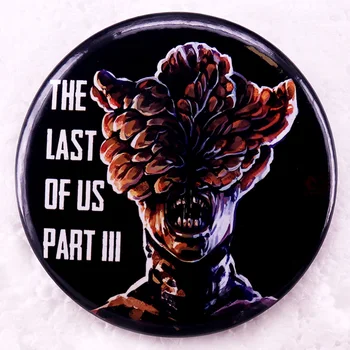 The Last of Us Профилни Етап заразяване Третият етап Pinback Бутон с Пин код, Игри икона от калай Подарък на приятели Бижута 58 мм