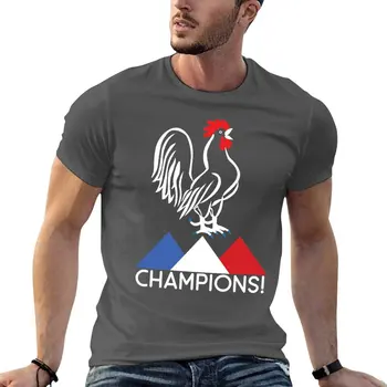 Нова тениска France Soccer Football World, тениска We Are Champions, тениска за момче, спортни фанатские тениски, тениски за мъже, памук