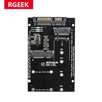 RGEEK M. 2 NGFF Msata SSD SATA 3,0 2,5 Адаптер M2 PCI SSD Конвертор Странично Карта За КОМПЮТЪР, Лаптоп Допълнителна Карта до 6Gps
