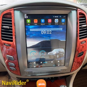 Android 13 GPS Автомобилното Радио 12,1-инчов Екран За Toyota Land Cruiser 100 Sahara 2005 2006 2004 Tesla Мултимедиен Плейър 256 GB
