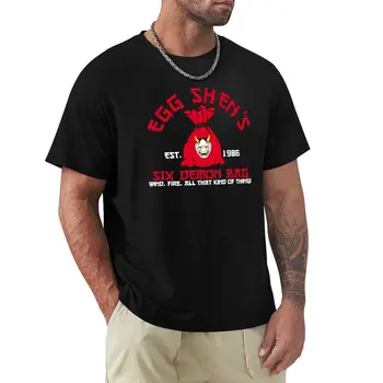 Тениска Egg Shens Six Demon Bag с домашен любимец принтом за момчета, мъжка тениска с домашен любимец принтом за момчета
