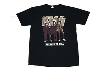 Тениска с графично изображение на VTG Kiss двубой Tour