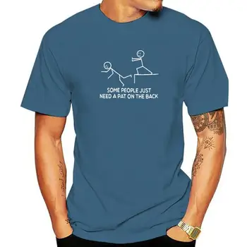 На някои хора просто трябва да потупване по гърба на Ризата Женски Забавни тениски Дамски саркастични ежедневни тениски с графичен принтом Топ