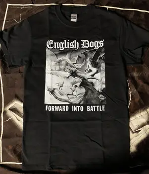 Тениска English Dogs Forward Into Battle, освобождаване от отговорност Ultra Violent Блиц Varukers