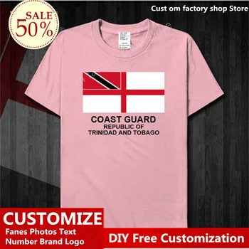 Военно-тактически в памучна тениска Trinidad Navy Custom Jersey Fans САМ Name Number ЛОГО Мода, Хип-Хоп Свободна Ежедневни Тениска
