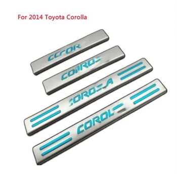 За Toyota Corolla Пороговая Планк посрещат с Педала на Декоративна Планк Corolla Модифицирана Пороговая Планк Автомобилни Аксесоари За Интериора 2007-2014hi