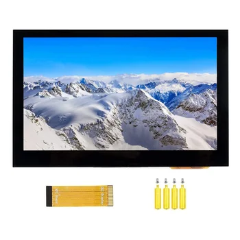 Waveshare 4,3-Инчов LCD-дисплей на DSI за Raspberry Pi 4B/3Б +/3A +/3Б/2B/B +/A + IPS Капацитивен Сензорен Екран, 800X480