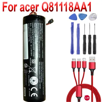 Батерия за acer Q81118AA1 акумулаторна нова полимерна литиево-йонна батерия + USB кабел + toolki