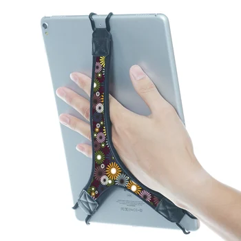 Защитен каишка TFY с цветен модел и държач за захващане на пръсти за таблети с диагонал на 9-10 инча - Съвместима с iPad Pro 11 инча / Pro 10.5 инча / Pro 9,7
