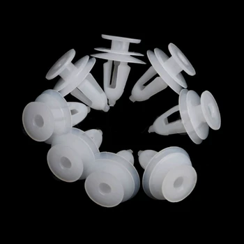 20pcs бели пластмасови копчета, документират и нажимные скоби, дупката е 9 мм на броня на автомобила за Fende N0HF