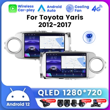 UIS7862 Процесор Android 12 Автомагнитола за Toyota Yaris 2012-2017 GPS Навигация Мултимедиен плейър BT5.0 DSP RDS Car/Play