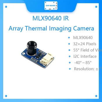Термични камера с IR-матрица Waveshare MLX90640, 32 *24 пиксел, полето на видимост 55 градуса, интерфейс I2C
