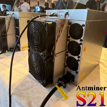 2024 Нов Antminer S21, 200-та ASIC-миньор мощност 3500 W, за БТК / BCH /BSV, Хонг конг, На склад С доставка на DHL