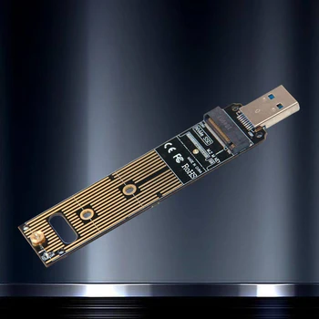 M. 2 Адаптер NVME SSD към USB 3.1 PCI-E до USB 3.0 Карта адаптер SSD 10 gbps Конвертор на твърдия диск USB3.1 Gen 2 Чип JMS583