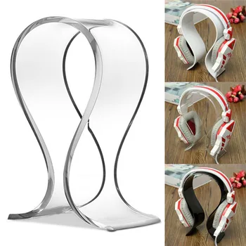 3 мм Универсални акрилни слушалки, слушалки, стойка за слушалки, Закачалка, държач за слушалки, дисплей за слушалки, скоба за закрепване