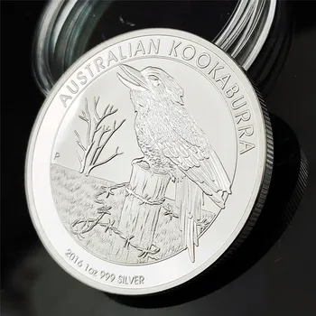 Австралийско Животно 1 унция.999 Сребърни Монети 2016 Кукабурра Елизабет II е Една Трой Унция Посеребренных Монети Повикване Сувенирни Подаръци