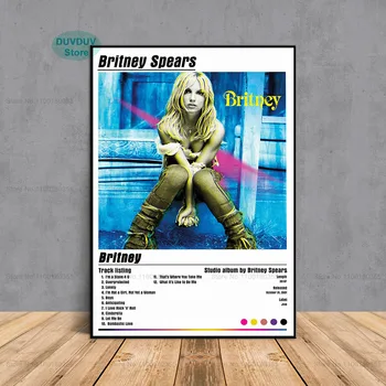 Бритни Спиърс, музикален албум на Бритни, Рапърът, певица, съвременна живопис върху платно, плакат, HD-щампи, стенни Художествена живопис, декорация за дома