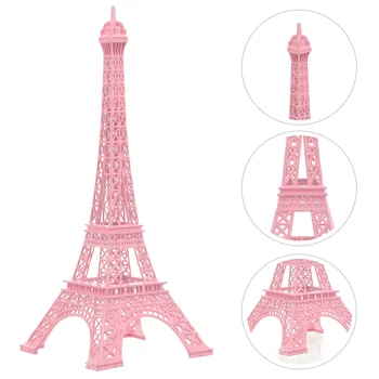 Модел на Айфеловата кула, скулптура, Розово начало декор, Реколта пътни сувенири, изработени от сплав, Подарък статуя в стил ретро