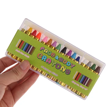 16 Цветни цветни моливи за лице, детска рисувани лице и тяло, подпори за изготвяне на боя