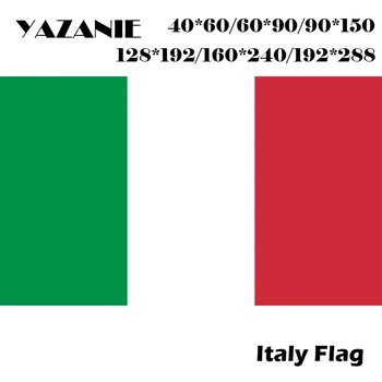ЯЗАНИ 60*90 см /90*150 см / 120 * 180 cm / 160 * 240 см Италия Национален Флаг Спортен Логото на Марката Флаг Плат на Фирмата Custom Fly Открит Банер
