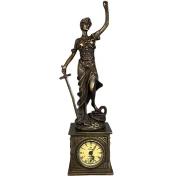 Различни Антични Месингови Механичен часовник във формата на Статуята на Свободата, Занаяти, Украса на работния плот за домашен офис