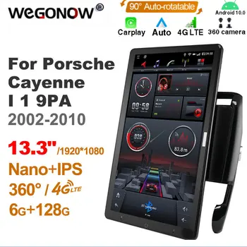 13,3 Инча Ownice 1Din Android10.0 Автомагнитола 360 Панорама за Porsche Cayenne I 1 9PA 2002-2010 Автозвук SPDIF 4G LTE БЕЗ DVD