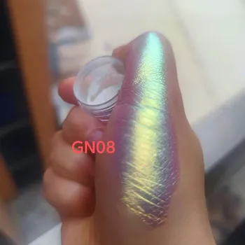 Обемна преливащи мультихромовые пигменти за сенки за очи Aurora Opal Gn08