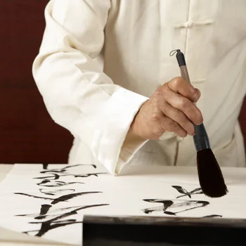 Пискюл за писане на китайската живопис, 2 бр, студентски микроскрипт, калиграфия от волчьей вълна премиум-клас