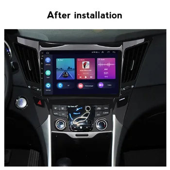 Carplay Автомобили радионавигация Gps Стерео за Hyundai Sonata 6 YE 2009-2015 Интелигентна система Android Поддръжка на HD 1080P Видео WIFI