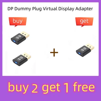 ДП Dummy Plug Адаптер виртуален дисплей EDID без глава Емулатор 4K DP Displayport Аксесоари за виртуален дисплей видео карта